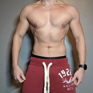 Hollister Red Sweatpants